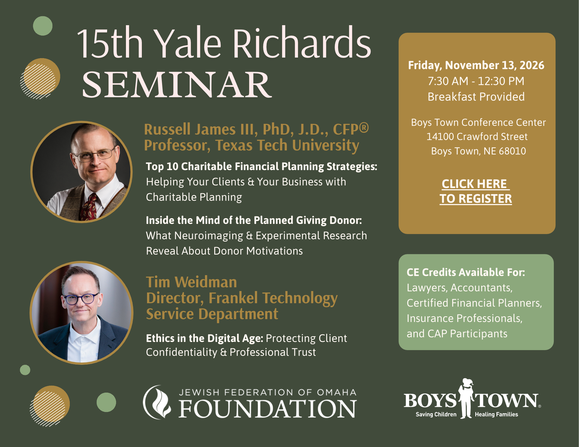15th Yale Richards Seminar